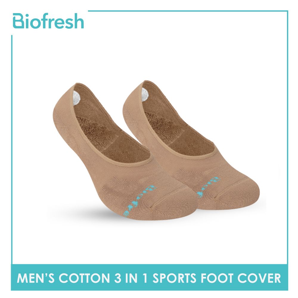 Biofresh Men's Antimicrobial Odor Free No Show Thick Sports Socks 3 pairs in a pack RMFSG01
