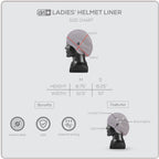 Dri-Plus Ladies' Washable Moisture Wicking Helmet Liner Cap 1 piece DULHL611