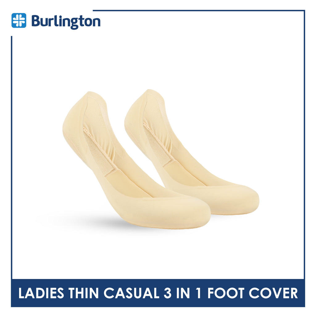 Burlington Ladies' Thin Casual Foot Cover with Cushion 3 pairs in a pack BLCFG631