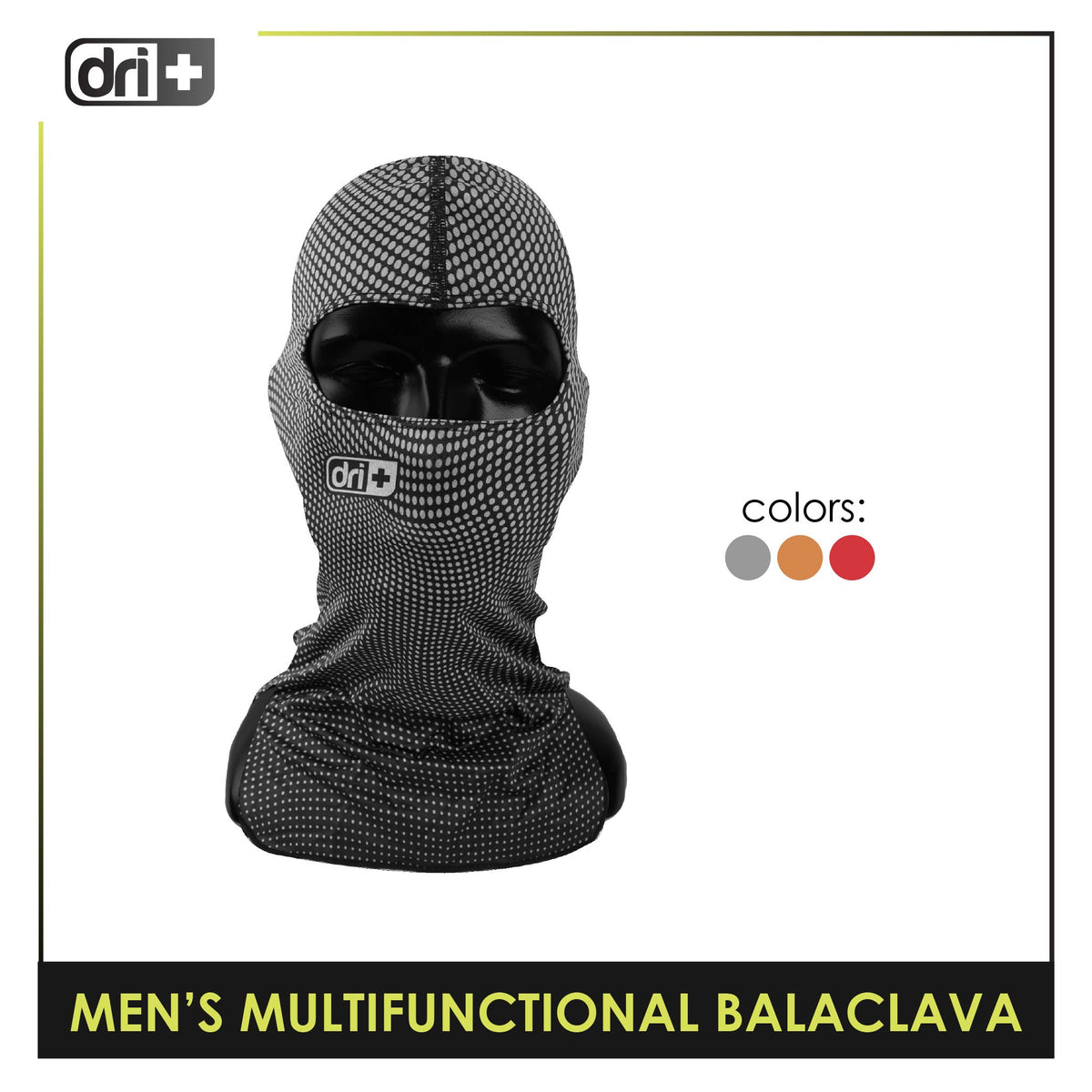 Dri Plus Men's Mirage Multifunctional Moisture Wicking Balaclava 1 piece DUMB624