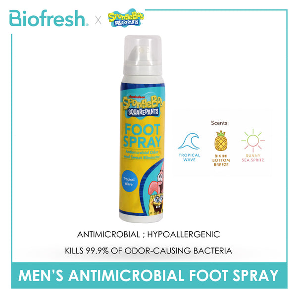 Biofresh | SpongeBob Men’s Antimicrobial Foot Spray 1 piece SBFMFS531