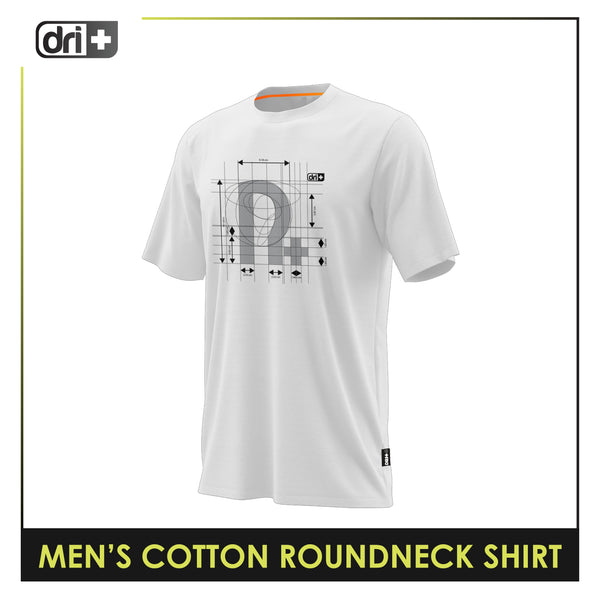 Dri Plus Men’s Anti-Odor Sweat Wicking Cotton The Logo Icon Roundneck Shirt 1 piece DUMSRC532