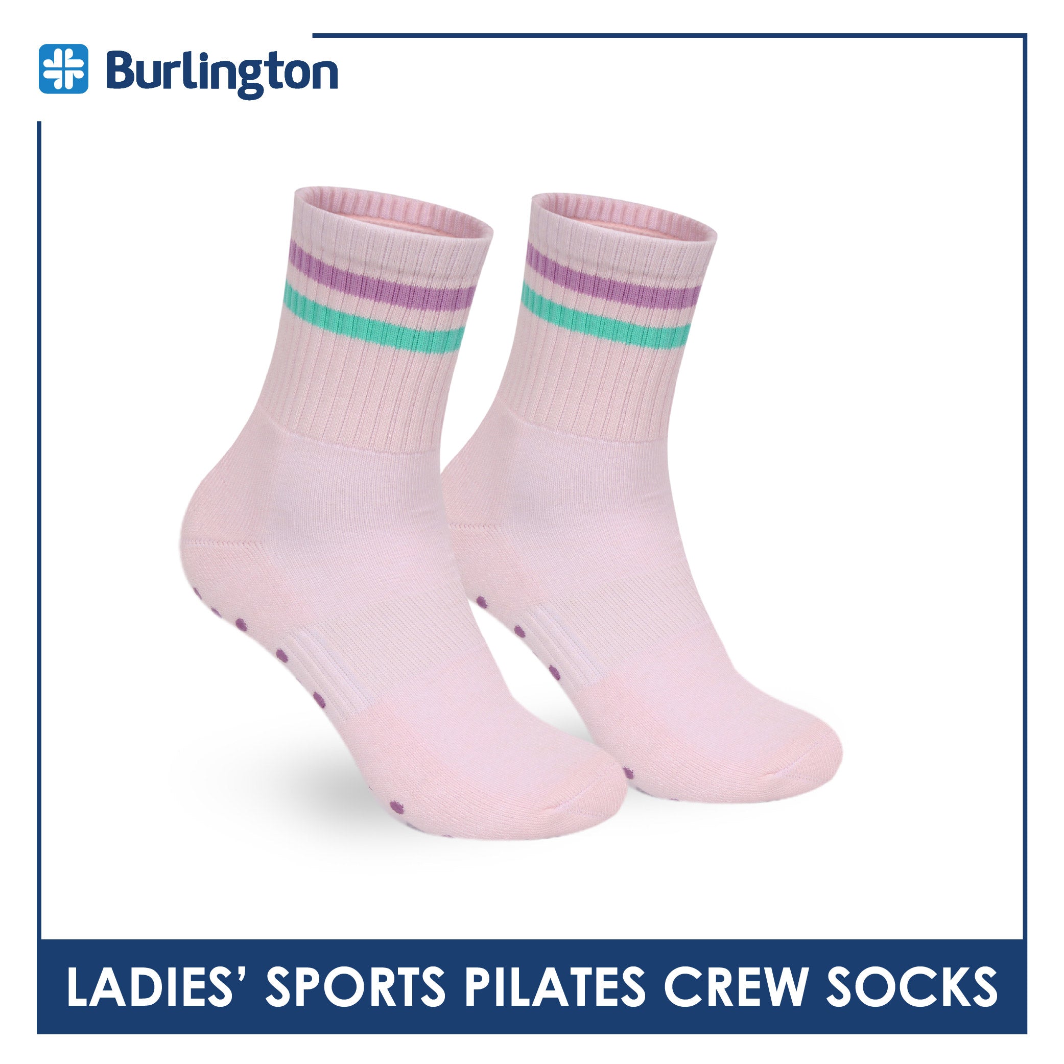 Burlington Ladies’ Pilates Sports Crew Socks 1 pair BLGS531