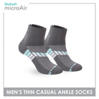 Biofresh Microair Men's Antimicrobial Thin Casual Ankle Compression Socks 1 pair MMCP611