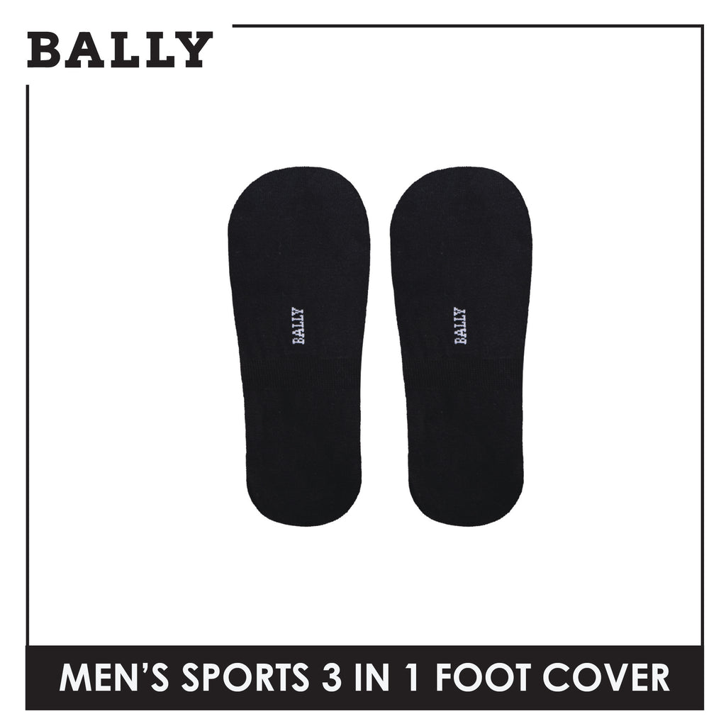 Bally Men's Premium Cotton Thick Sports Footcover 3 pairs in 1 pack YMSFKG1