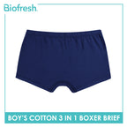 Biofresh | Pokemon Boys’ Antimicrobial Cotton Boxer Brief 3 pieces in a pack PKBBBG531