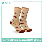 Knit Men's Car (Biscuet) Cotton Thin Casual Crew Socks 1 pair KMC531