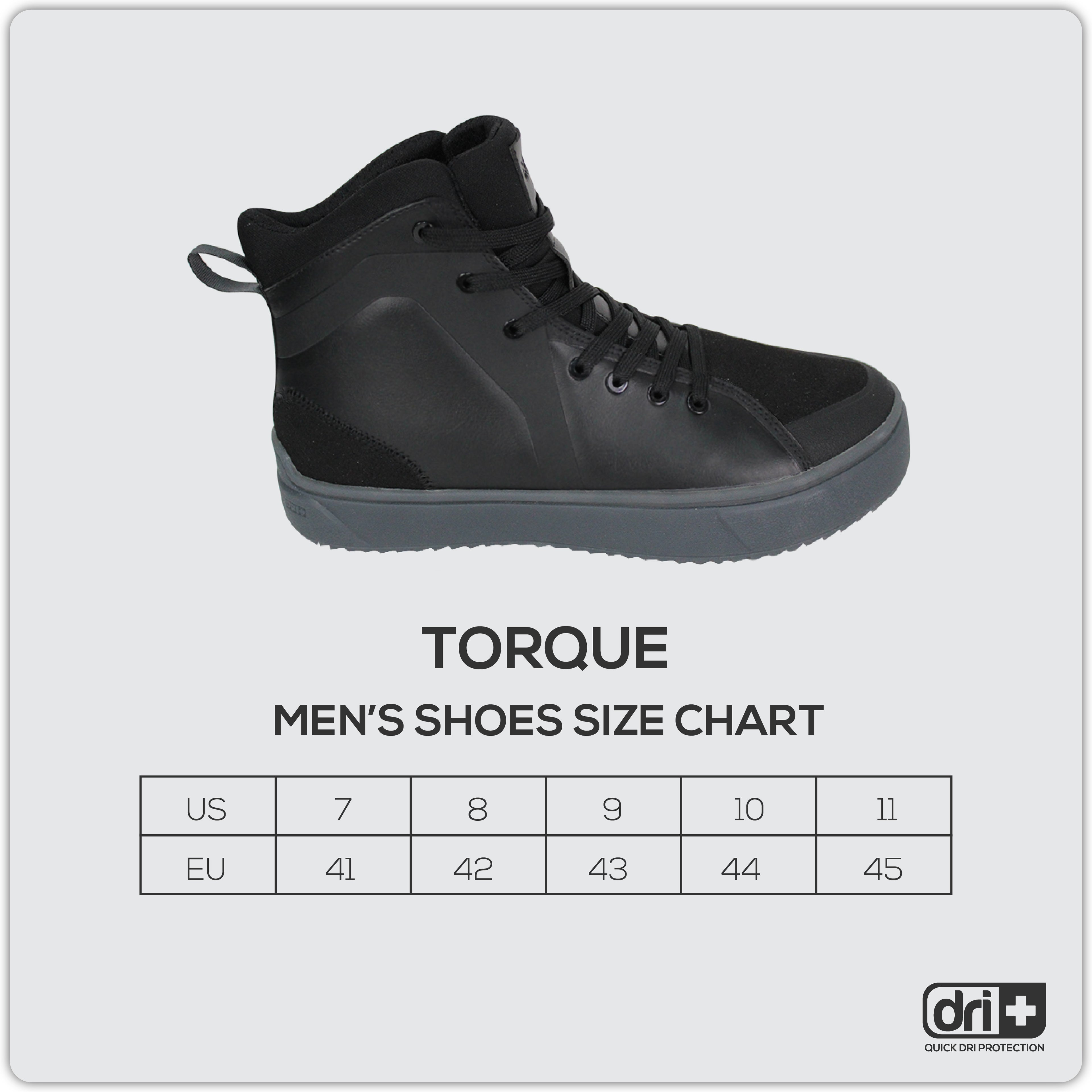 Dri Plus Men’s DRI+RIDE Torque Suede Leather Mid Cut Sneaker Shoes HDMH532