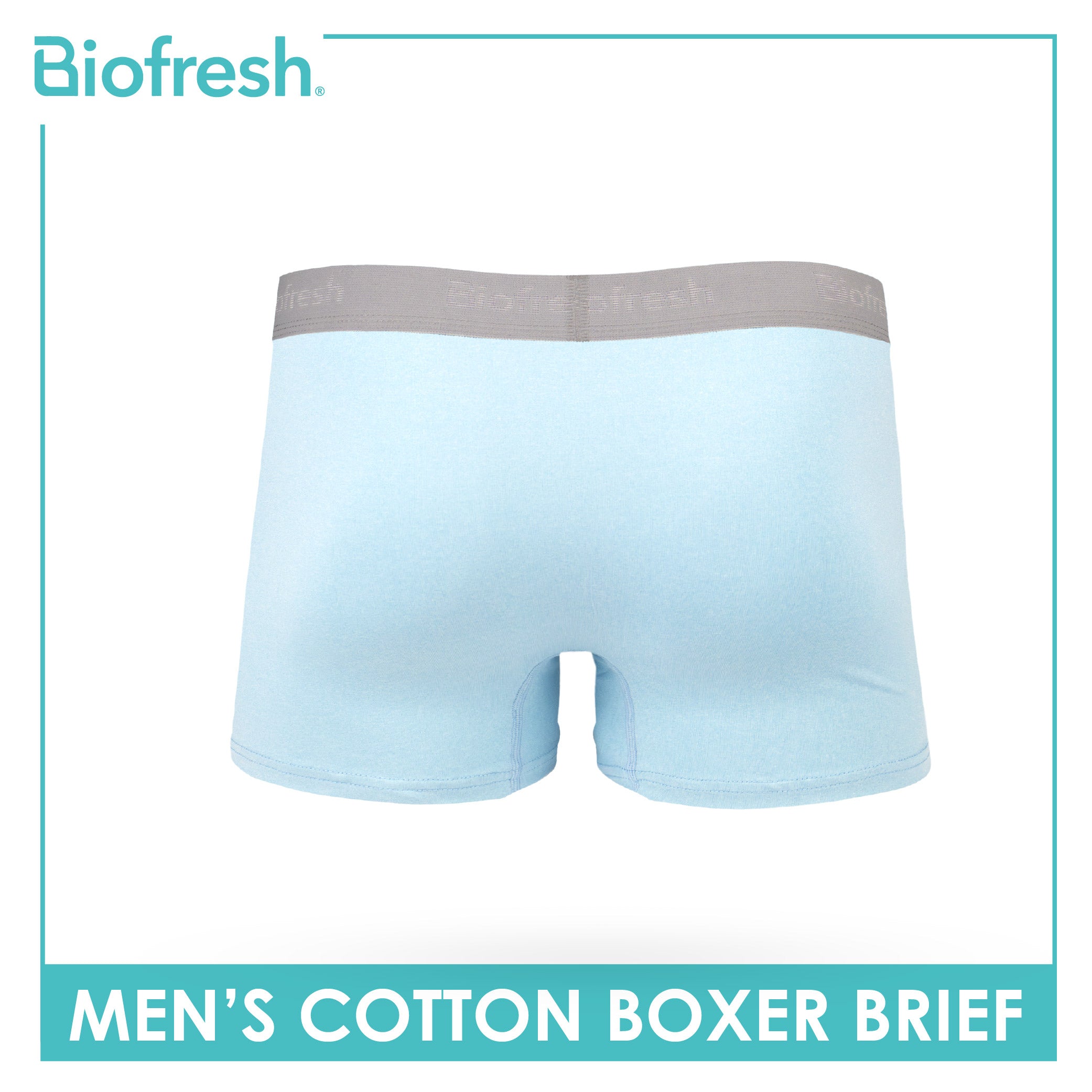 Biofresh Men's Antimicrobial Cotton Boxer Brief 1 piece UMBBFS3
