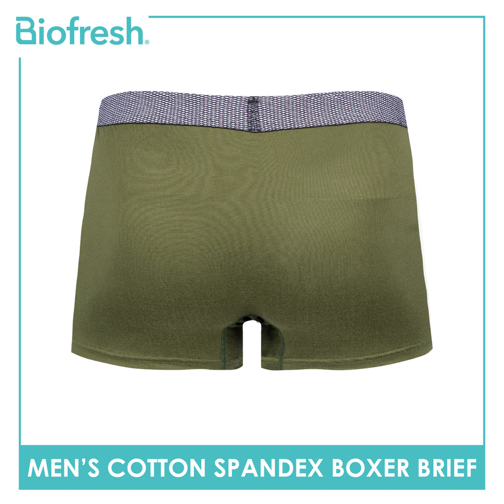 Biofresh Men's Antimicrobial Cotton Spandex Boxer Brief 1 piece UMBBFS5 (Limited Time Offer)