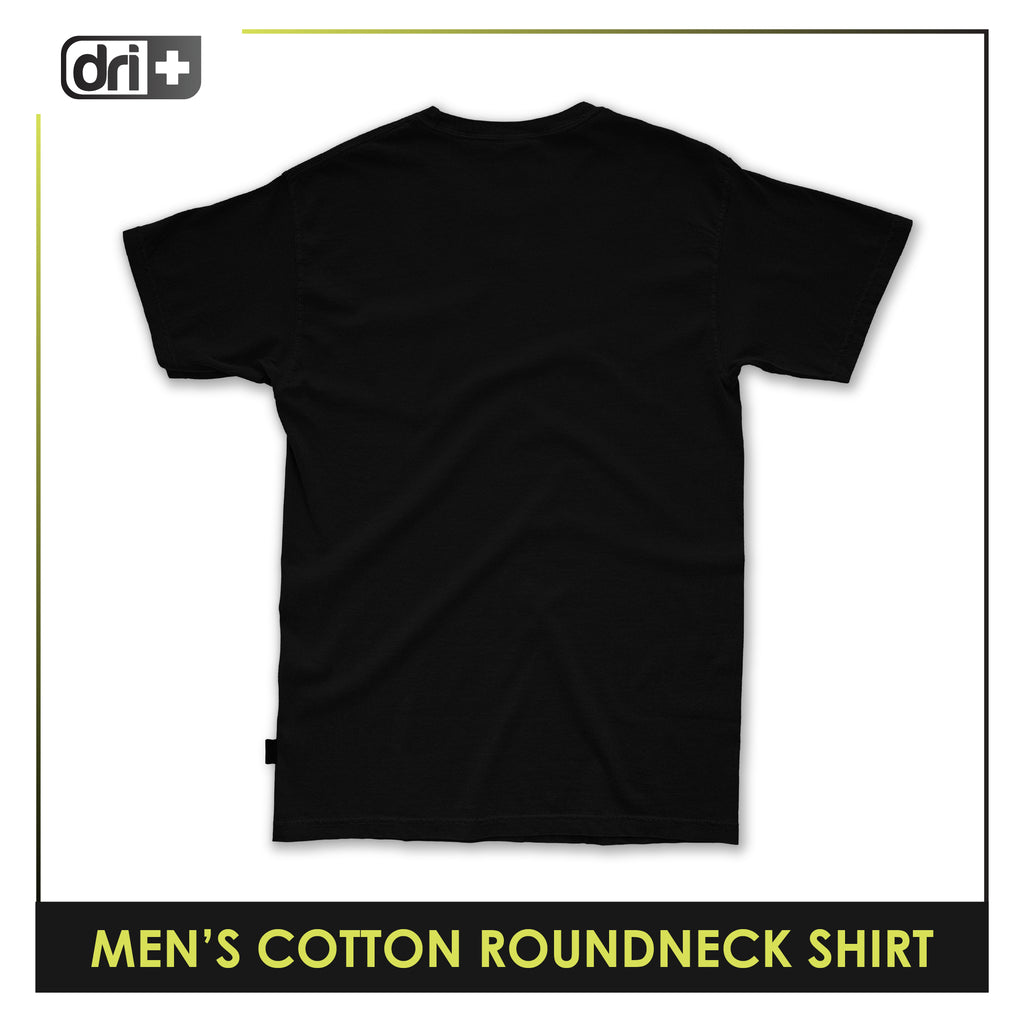 Dri Plus Men’s Anti-Odor Sweat Wicking Cotton Plain Roundneck Shirt 1 piece DUMSRC523