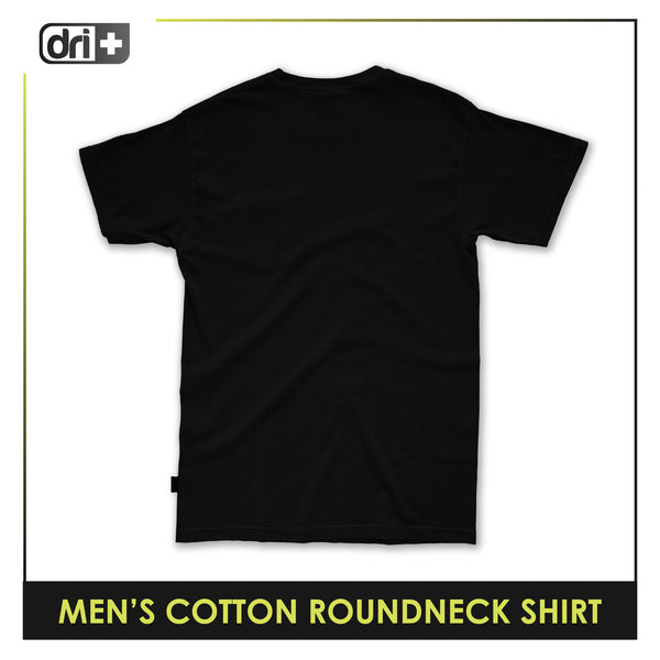 Dri Plus Men’s Anti-Odor Sweat Wicking Cotton Plain Roundneck Shirt 1 piece DUMSRC523