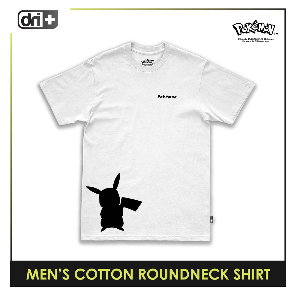 Dri Plus Men’s Pokemon Collection Anti-Odor Sweat Wicking Cotton Roundneck Shirt 1 pc PKDUMSRC531