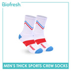 Biofresh Runfresh Men's Antimicrobial Cotton Thick Sports Crew Socks 1 pair RRMS611