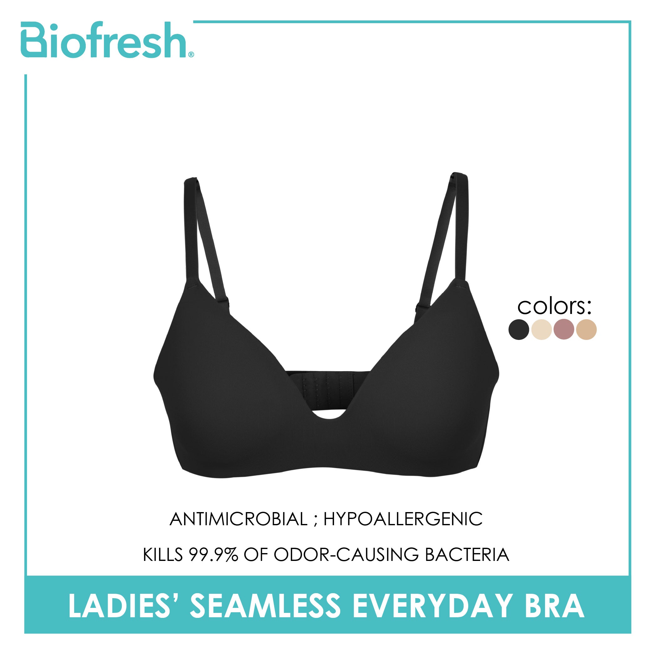 Biofresh Ladies’ Seamless Everyday Bra 1 piece ULBR531