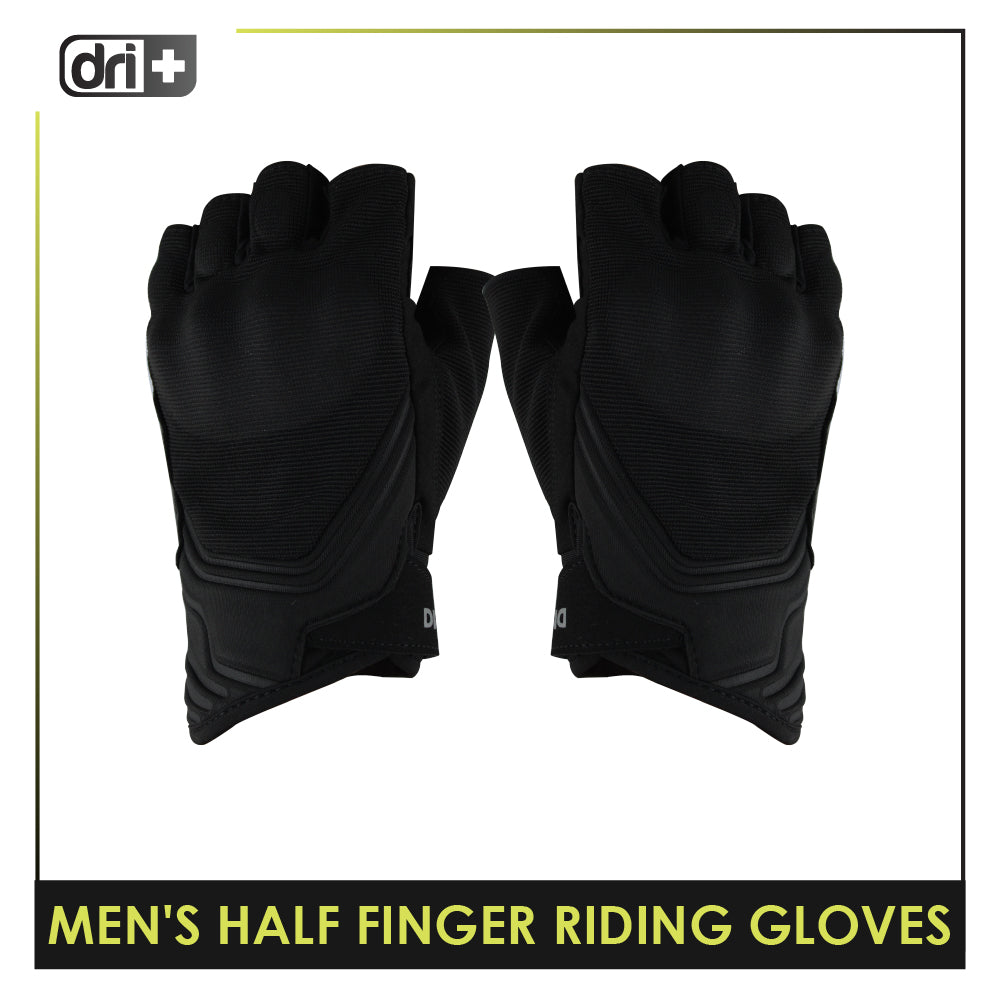 Dri Plus Half Finger Riding Gloves 1 pair AMGHN511