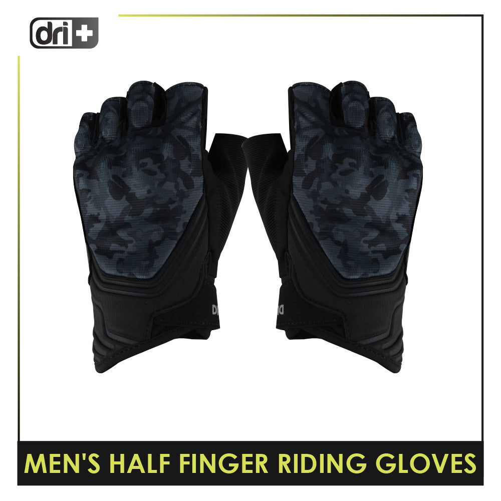Dri Plus Half Finger Riding Gloves 1 pair AMGHN511