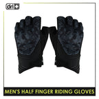 Dri Plus Half Finger Riding Gloves 1 pair AMGHN511