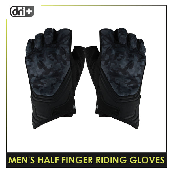 Dri Plus Half Finger Riding Gloves 1 pair AMGHN511