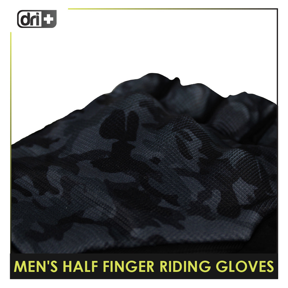 Dri Plus Half Finger Riding Gloves 1 pair AMGHN511