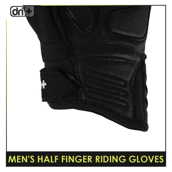 Dri Plus Half Finger Riding Gloves 1 pair AMGHN511