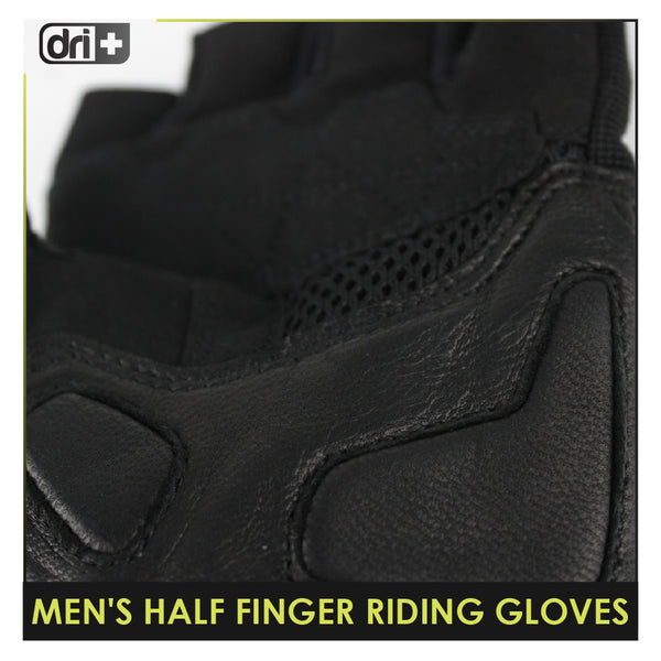 Dri Plus Half Finger Riding Gloves 1 pair AMGHN511