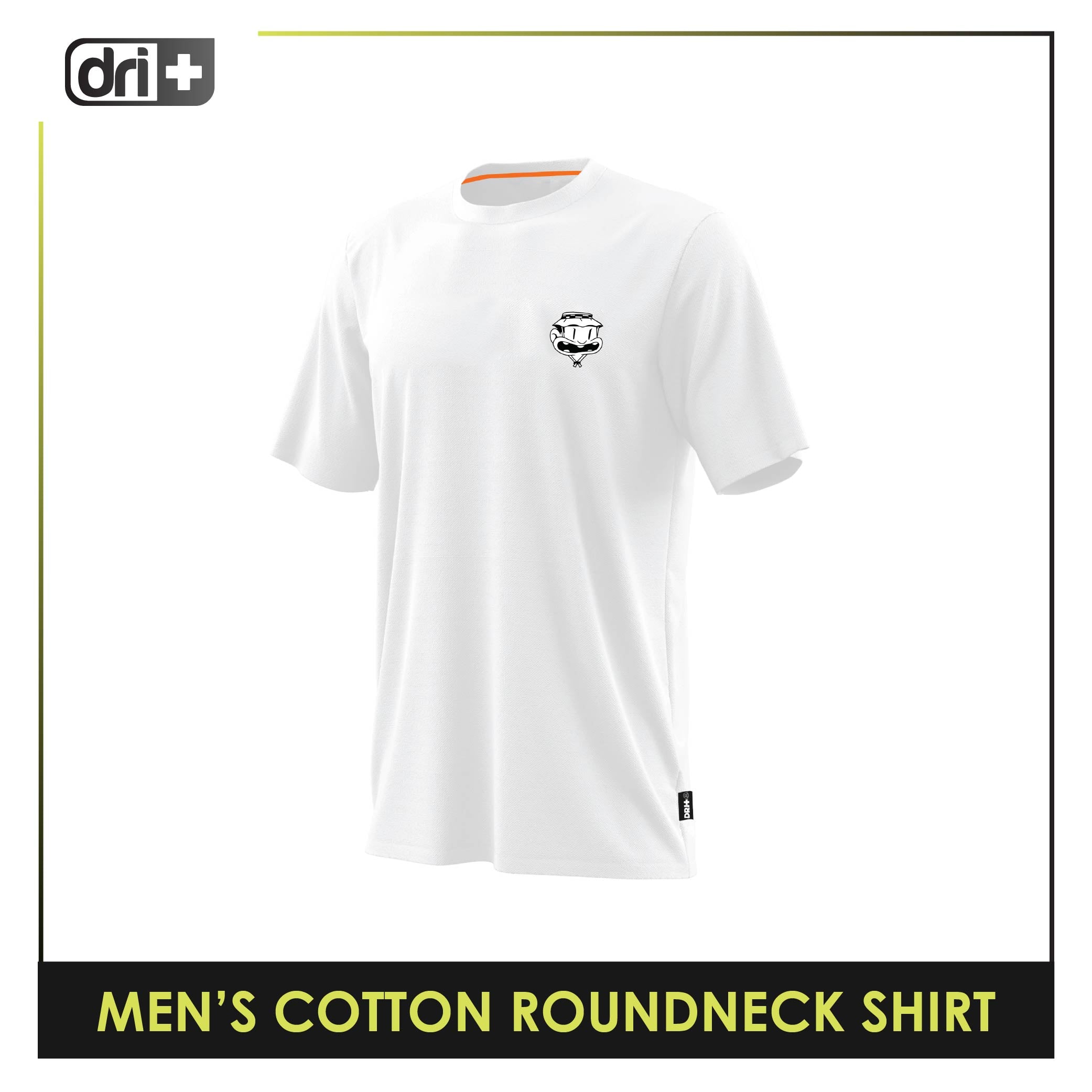 Dri Plus Men’s Baltek Collection Anti-Odor Sweat Wicking Light Cotton Roundneck Shirt 1pc DUMSRC527