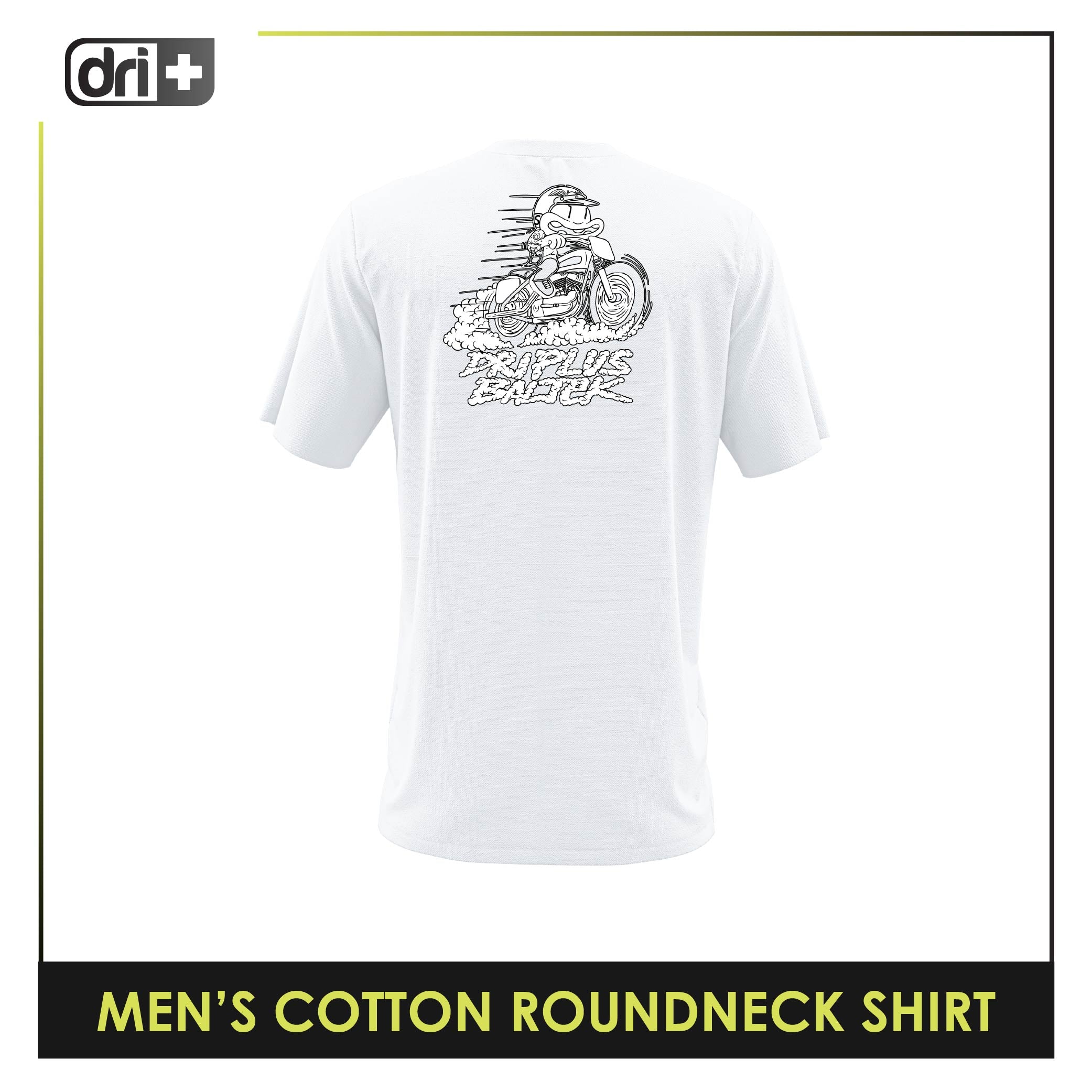 Dri Plus Men’s Baltek Collection Anti-Odor Sweat Wicking Cotton Roundneck Shirt 1pc DUMSRC528