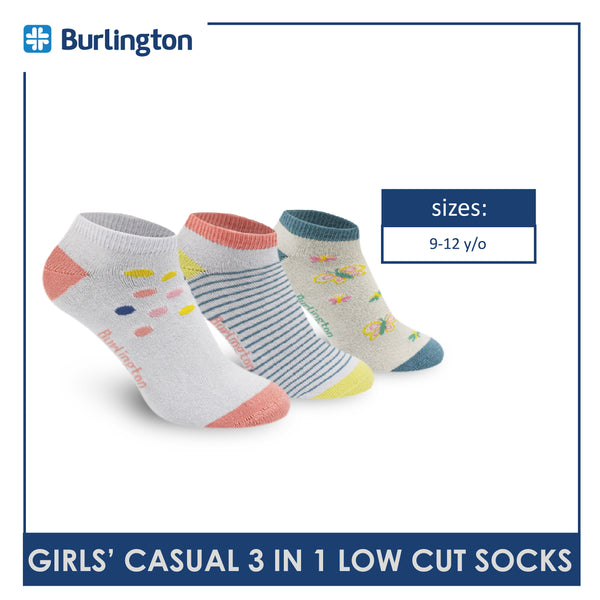 Burlington Girls’ Lite Casual Low Cut Socks 3 pairs in a pack BGCG3207