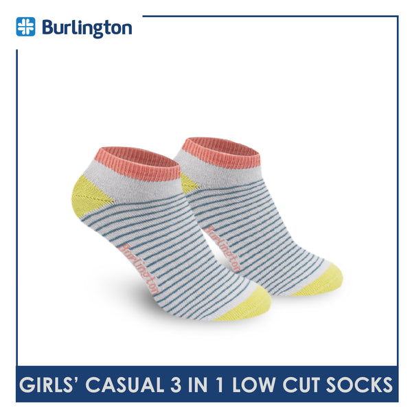 Burlington Girls’ Lite Casual Low Cut Socks 3 pairs in a pack BGCG3207