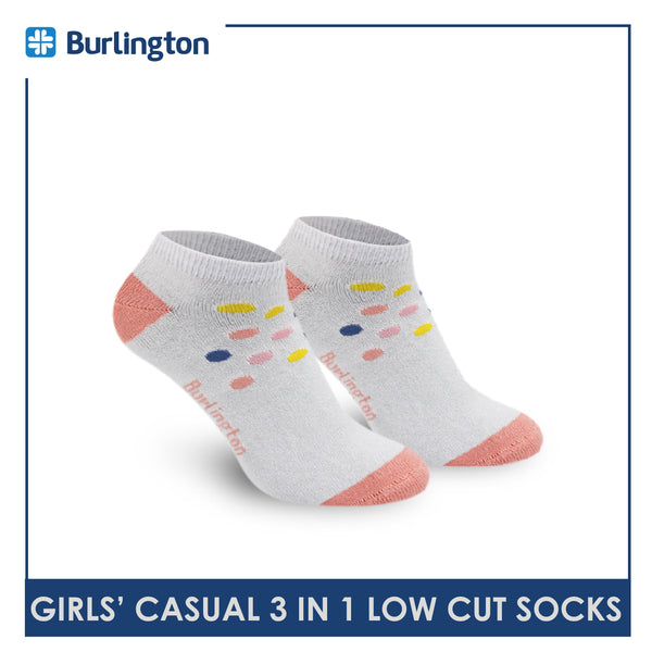 Burlington Girls’ Lite Casual Low Cut Socks 3 pairs in a pack BGCG3207