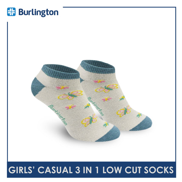 Burlington Girls’ Lite Casual Low Cut Socks 3 pairs in a pack BGCG3207