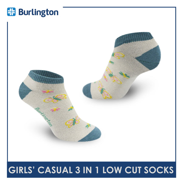 Burlington Girls’ Lite Casual Low Cut Socks 3 pairs in a pack BGCG3207