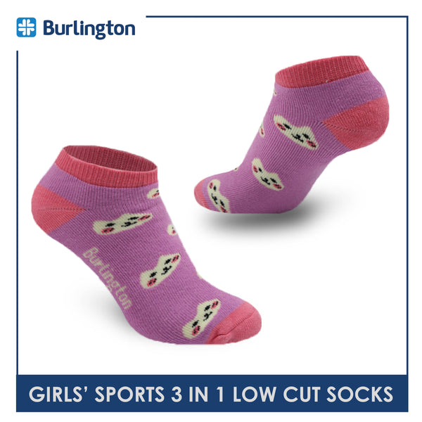 Burlington Girls’ Thick Sports Low Cut Socks 3 pairs in a pack BGSG3203