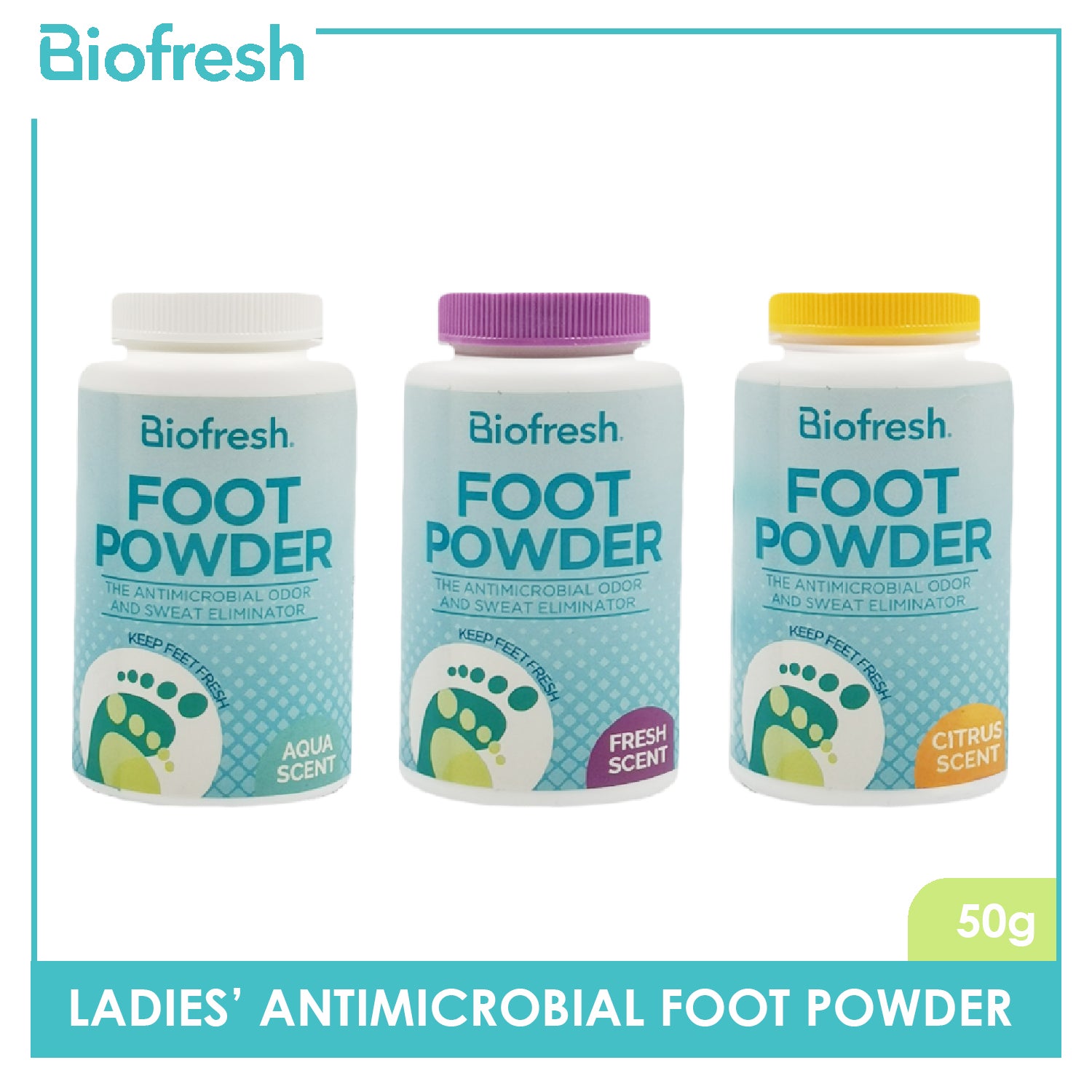 Buy Biofresh Biofresh Ladies' Antimicrobial Foot Powder 50g BLFP02 2024  Online
