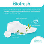 Biofresh Men's Antimicrobial Odor Free No Show Thick Sports Socks 3 pairs in a pack RMFSG01