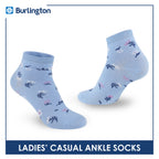 Burlington Ladies' Cotton Lite Thin Casual Ankle Socks 1 pair BLC512