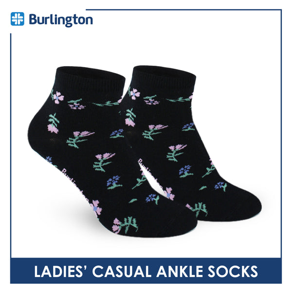 Burlington Ladies' Cotton Lite Thin Casual Ankle Socks 1 pair BLC512