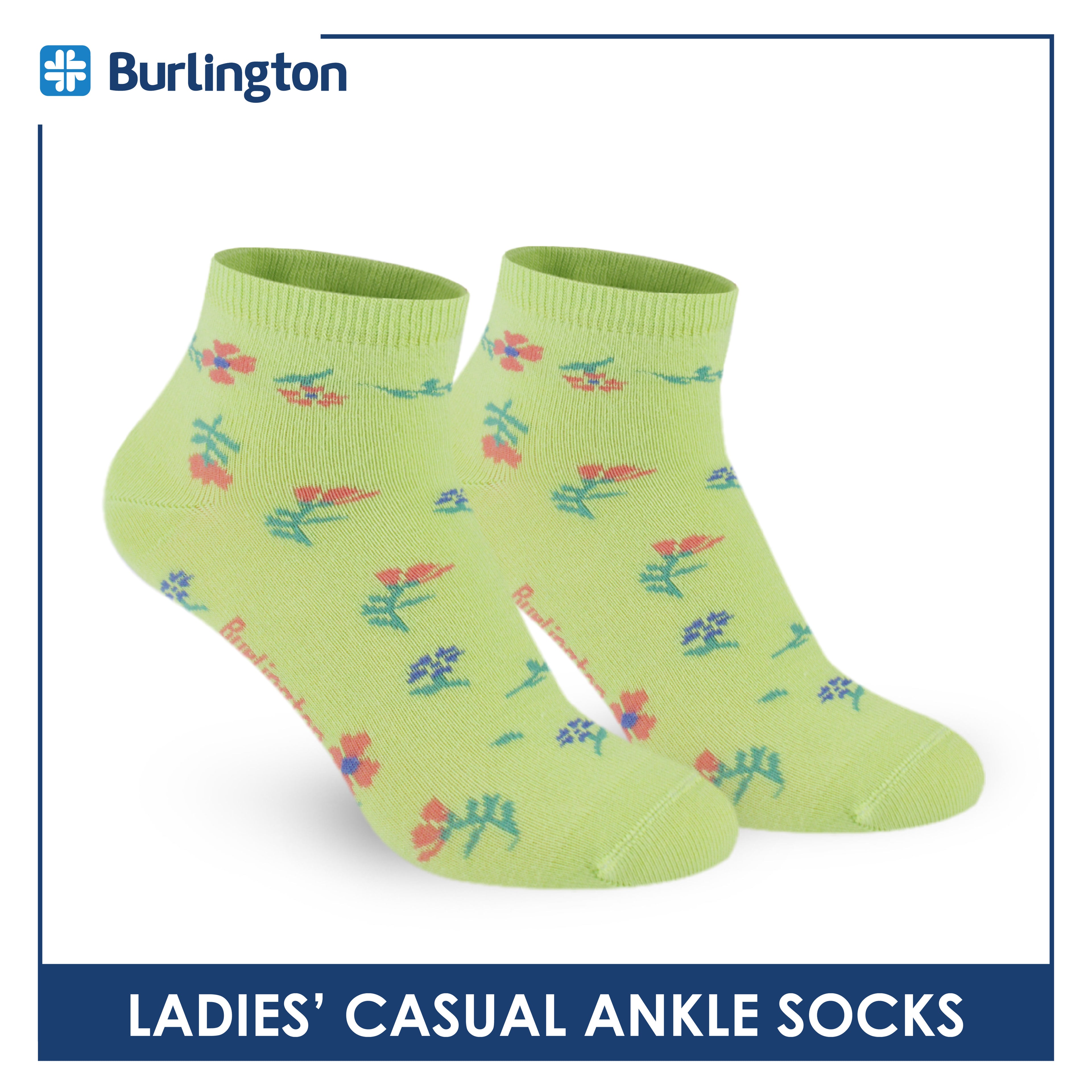 Burlington Ladies' Cotton Lite Thin Casual Ankle Socks 1 pair BLC512