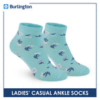 Burlington Ladies' Cotton Lite Thin Casual Ankle Socks 1 pair BLC512