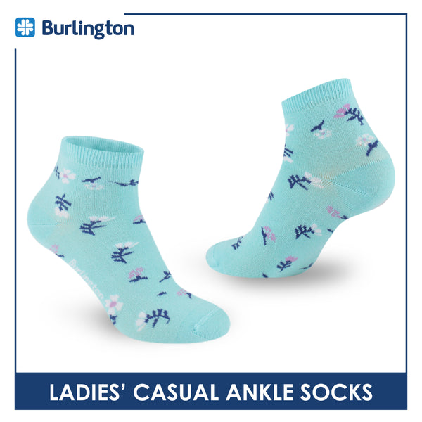 Burlington Ladies' Cotton Lite Thin Casual Ankle Socks 1 pair BLC512
