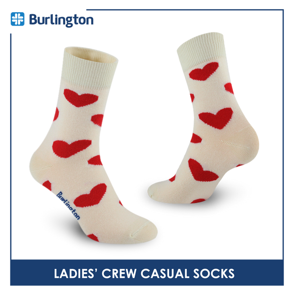 Burlington Ladies' Cotton Lite Thin Casual Crew Socks 1 pair BLC513