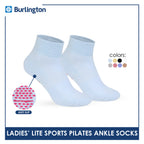 Burlington Ladies’ Pilates Lite Sports Half Terry Ankle Socks 1 pair BLGS631