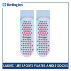 Burlington Ladies’ Pilates Lite Sports Half Terry Ankle Socks 1 pair BLGS631