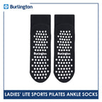 Burlington Ladies’ Pilates Lite Sports Half Terry Ankle Socks 1 pair BLGS631