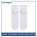 Burlington Ladies’ Pilates Lite Sports Half Terry Ankle Socks 1 pair BLGS631