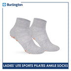 Burlington Ladies’ Pilates Lite Sports Half Terry Ankle Socks 1 pair BLGS631