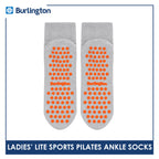 Burlington Ladies’ Pilates Lite Sports Half Terry Ankle Socks 1 pair BLGS631