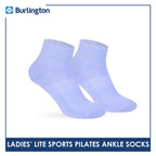 Burlington Ladies’ Pilates Lite Sports Half Terry Ankle Socks 1 pair BLGS631