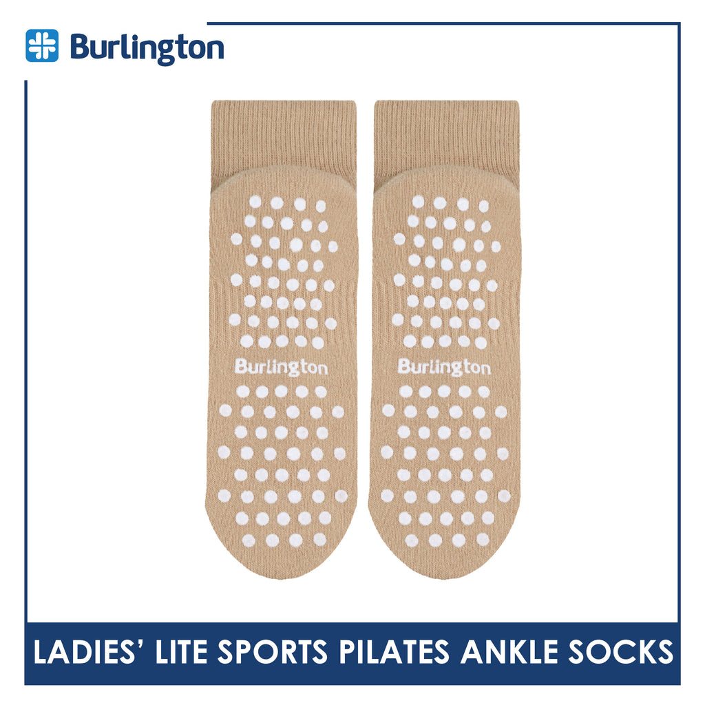 Burlington Ladies’ Pilates Lite Sports Half Terry Ankle Socks 1 pair BLGS631
